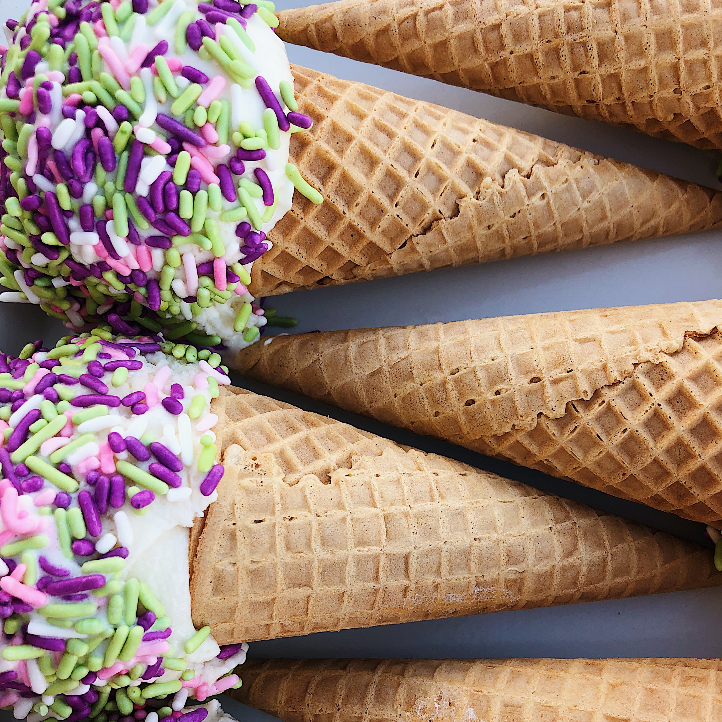Nona's cones with sprinkles